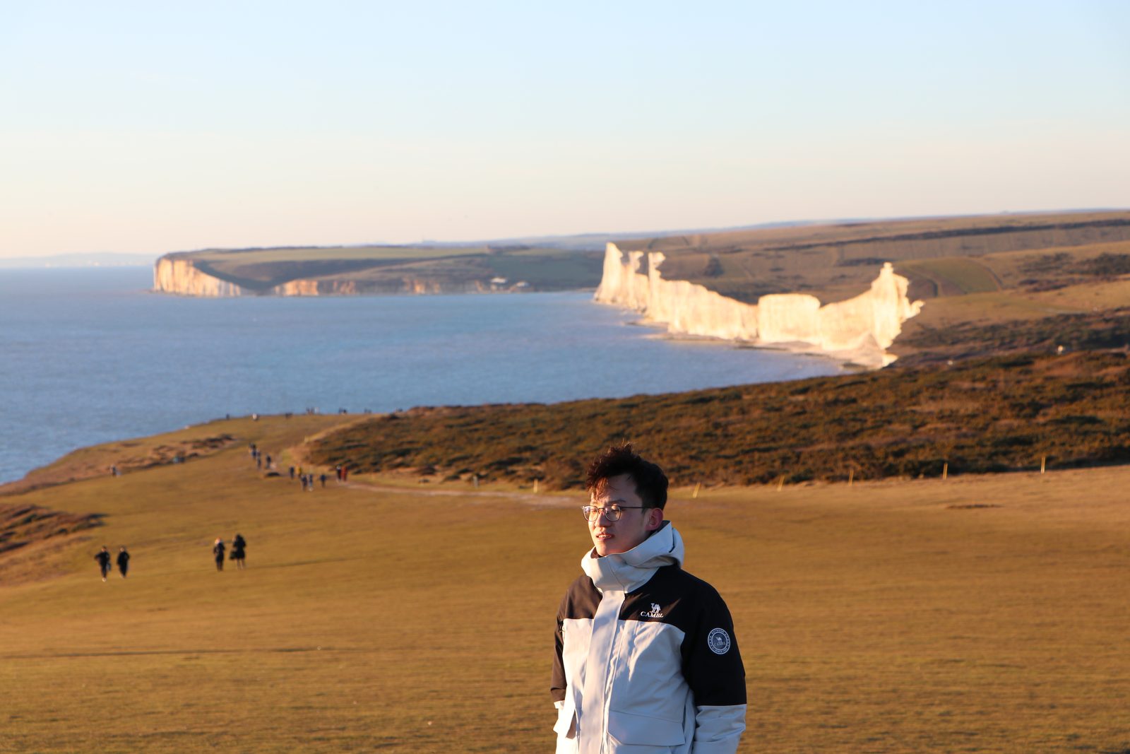 Simon traveling on the UK coast